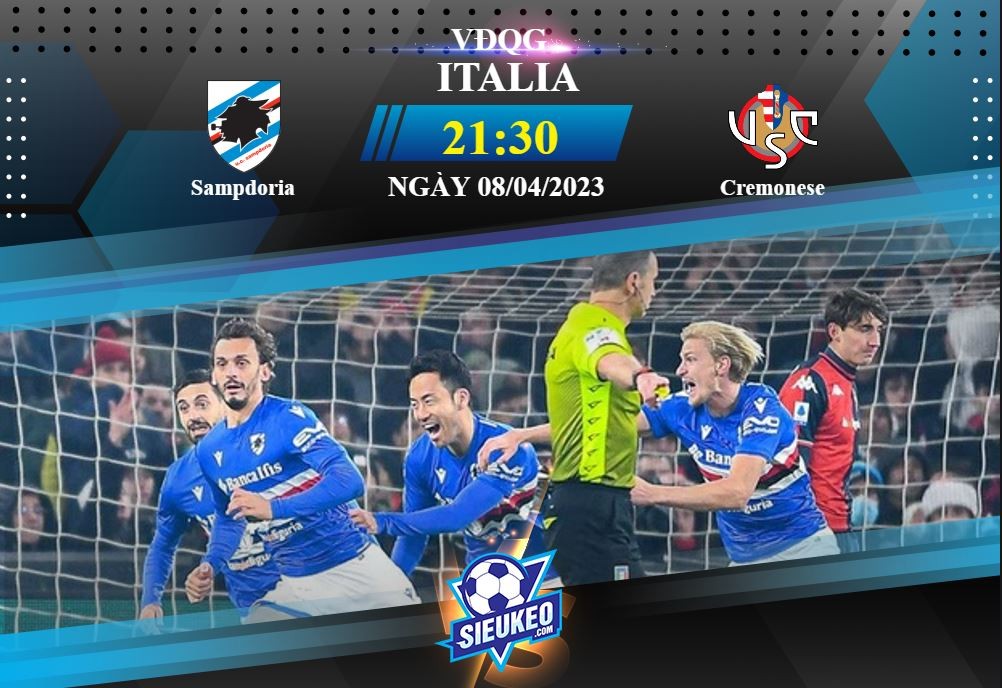 Soi kèo bóng đá Sampdoria vs Cremonese 21h30 ngày 08/04/2023: Những người cùng khổ