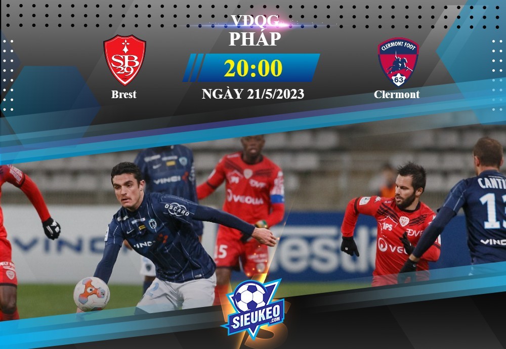 Soi kèo bóng đá Brest vs Clermont 20h00 ngày 21/05/2023: 1 điểm chia đều