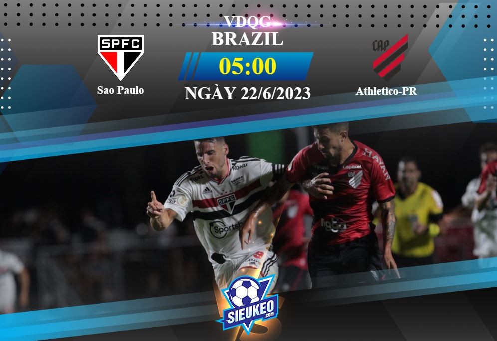 Soi kèo bóng đá Sao Paulo vs Athletico-PR 05h00 ngày 22/06/2023: Hiểm địa Morumbi
