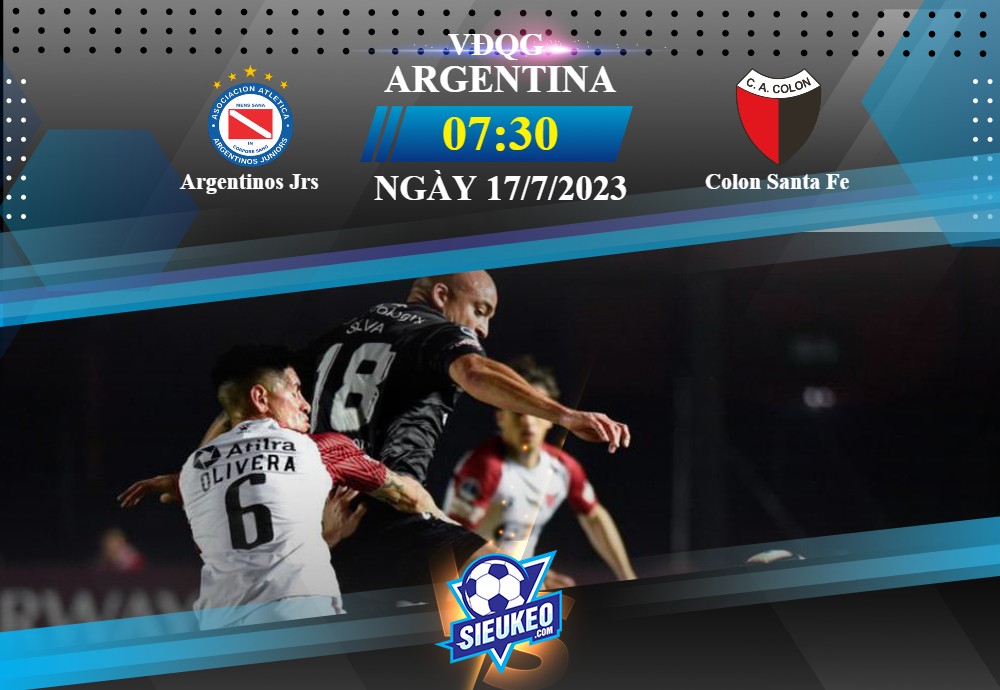Soi kèo bóng đá Argentinos Jrs vs Colon Santa Fe 07h30 ngày 17/07/2023: Tin ở chủ nhà