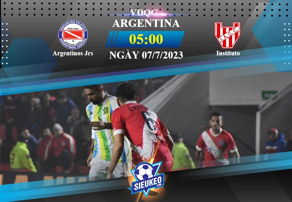 Soi kèo bóng đá Argentinos Jrs vs Instituto 05h00 ngày 07/07/2023: Điểm yếu sân khách