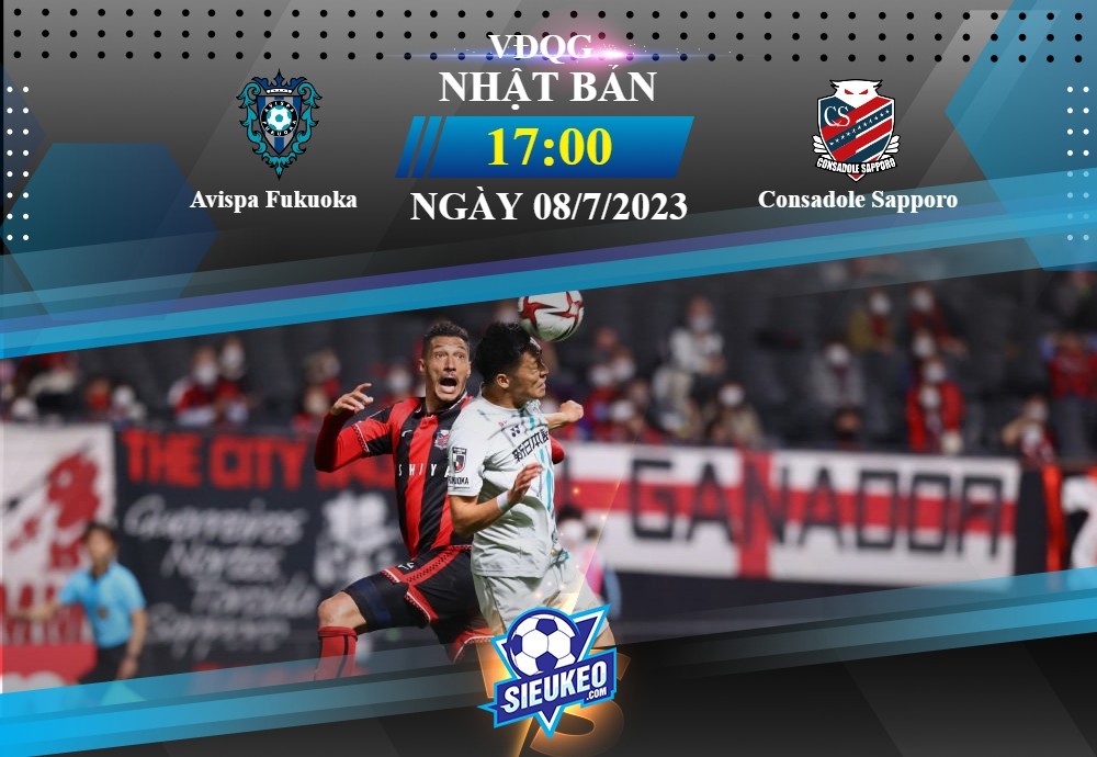 Soi kèo bóng đá Avispa Fukuoka vs Consadole Sapporo 17h00 ngày 08/07/2023: 1 điểm chia đều