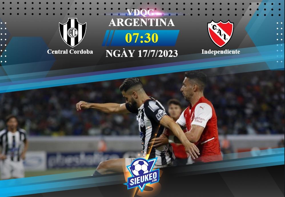 Soi kèo bóng đá Central Cordoba vs Independiente 07h30 ngày 17/07/2023: 3 điểm ở lại