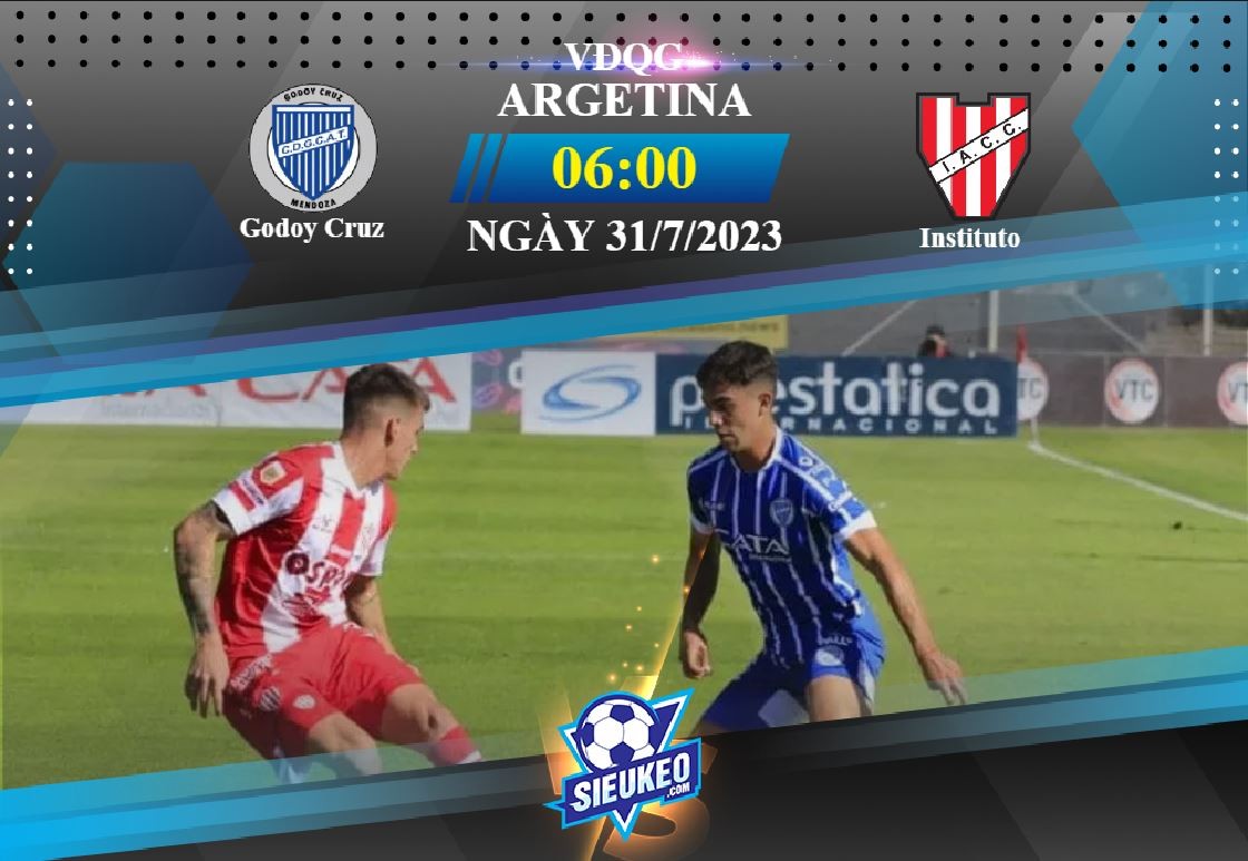 Soi kèo bóng đá Godoy Cruz vs Instituto 06h00 ngày 31/07/2023: Copa Sudamericana vẫy gọi