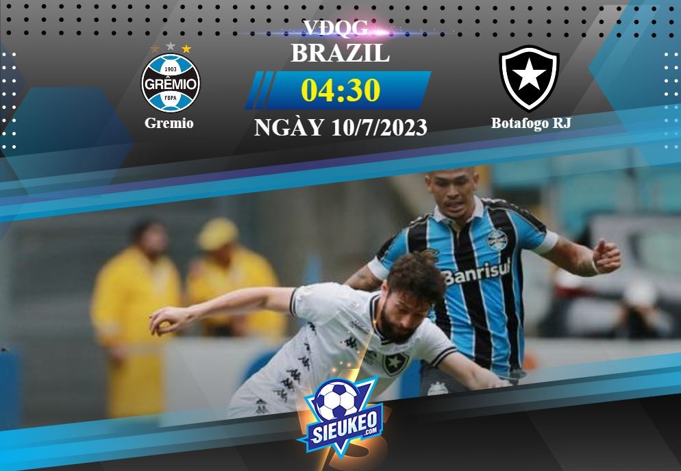 Soi kèo bóng đá Gremio vs Botafogo 04h30 ngày 10/07/2023: Cân tài cân sức