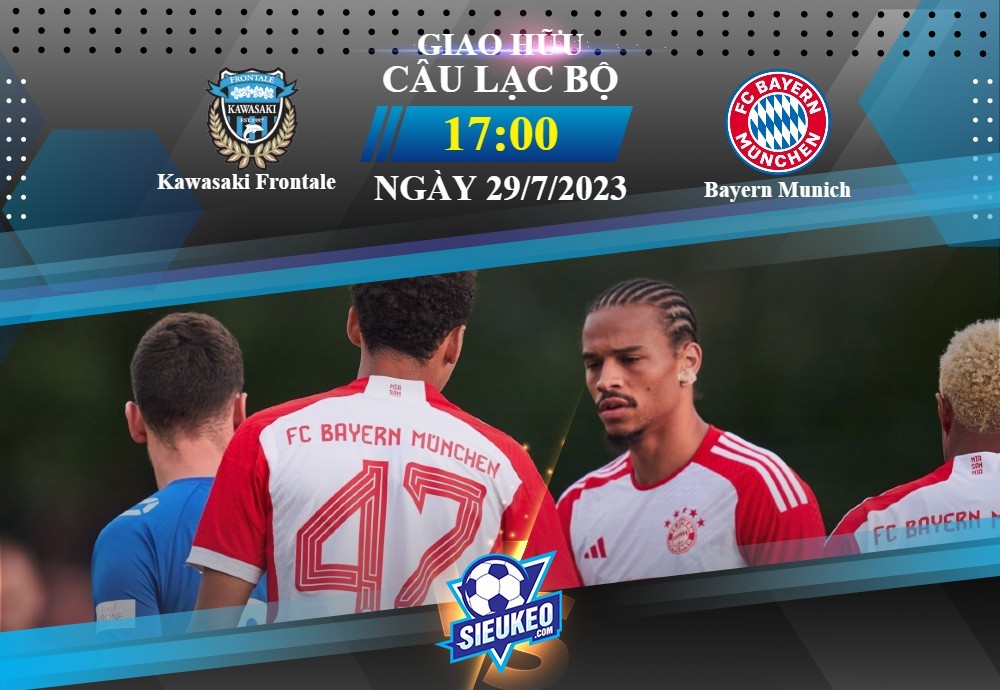 Soi kèo bóng đá Kawasaki Frontale vs Bayern Munich 17h00 ngày 29/07/2023: Hùm xám thị uy