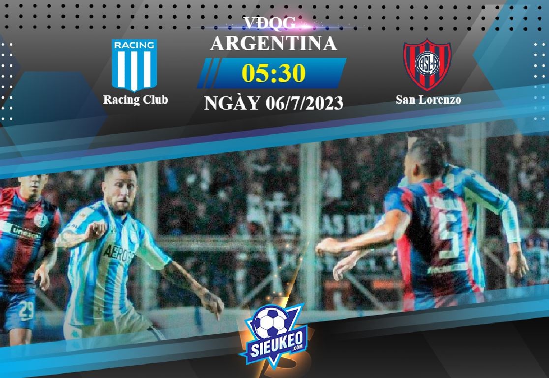 Soi kèo bóng đá Racing Club vs San Lorenzo 05h30 ngày 06/07/2023: Chia điểm tại Domingo Peron