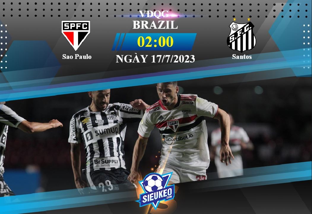 Soi kèo bóng đá Sao Paulo vs Santos 02h00 ngày 17/07/2023: Niềm vui ngắn chẳng tày gang