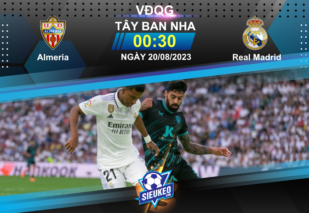 Soi kèo bóng đá Almeria vs Real Madrid 00h30 ngày 20/08/2023: Mồi ngon cho Kền kền