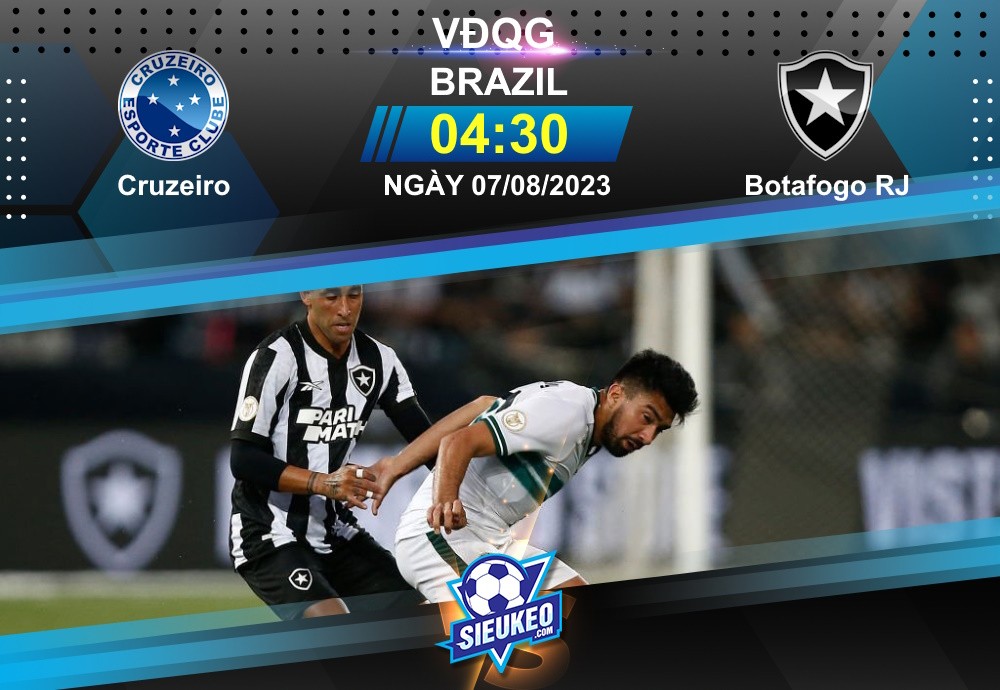 Soi kèo bóng đá Cruzeiro vs Botafogo 04h30 ngày 07/08/2023: Khó cho chủ nhà