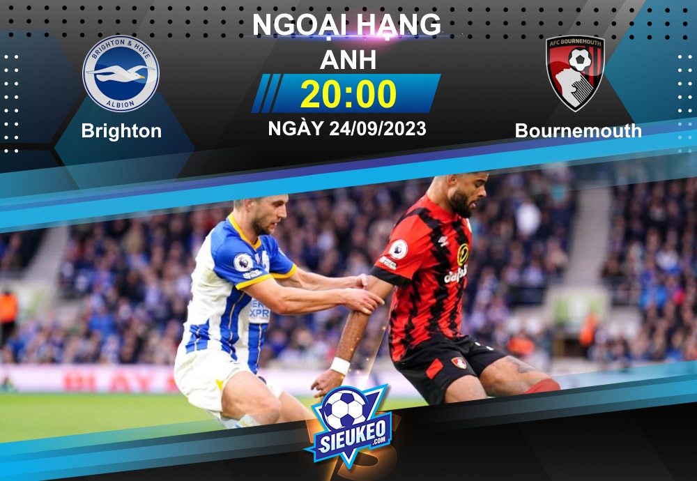 Soi kèo bóng đá Brighton vs Bournemouth 20h00 ngày 24/09/2023: Kịch bản dễ đoán