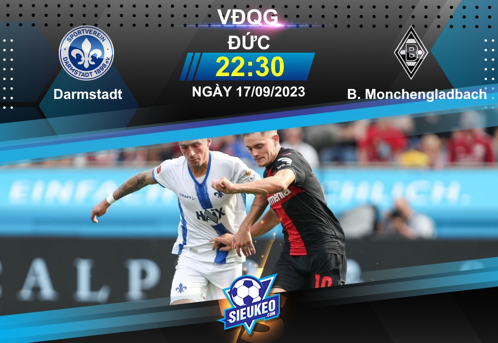 Soi kèo bóng đá Darmstadt vs Borussia Monchengladbach 22h30 ngày 17/09/2023: Chủ nhà trắng tay