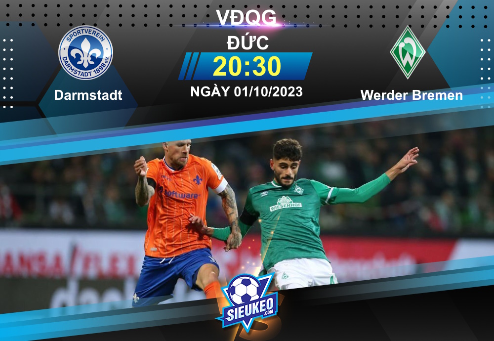 Soi kèo bóng đá Darmstadt vs Werder Bremen 20h30 ngày 01/10/2023: Rượt đuổi tỷ số