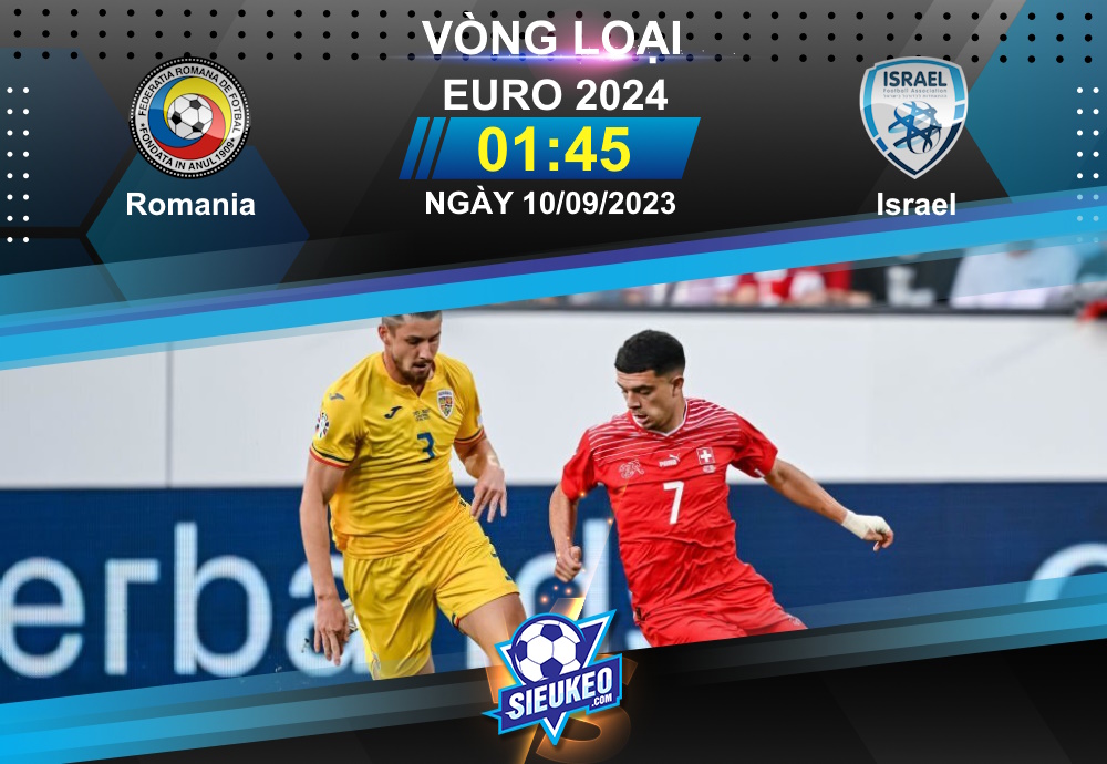 Soi kèo bóng đá Romania vs Israel 01h45 ngày 10/09/2023: Bất phân thắng bại