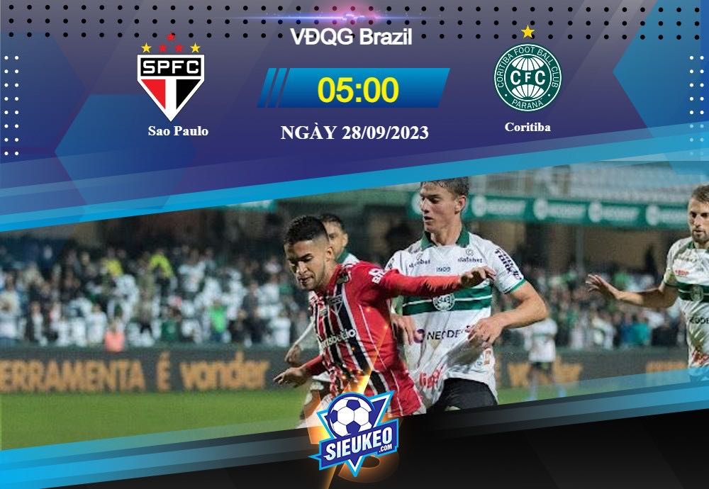 Soi kèo bóng đá Sao Paulo vs Coritiba 05h00 ngày 28/09/2023: Những kẻ cùng khổ