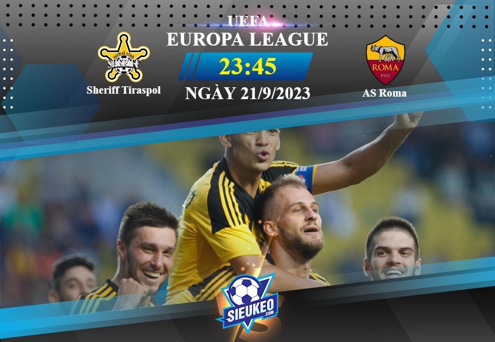 Soi kèo bóng đá Sheriff Tiraspol vs AS Roma 23h45 ngày 21/09/2023: Còn nhiều thiếu sót