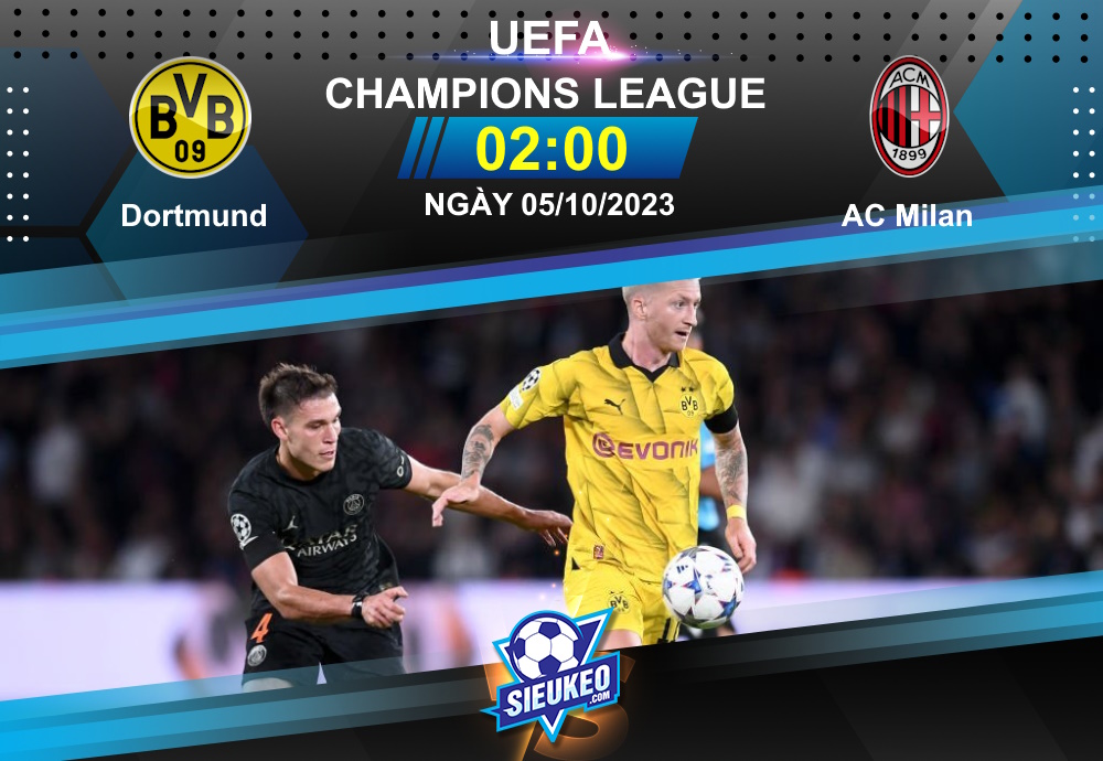 Soi kèo bóng đá Dortmund vs AC Milan 02h00 ngày 05/10/2023: Hiểm địa Signal Iduna Park