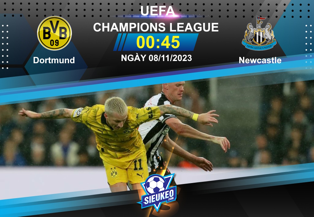 Soi kèo bóng đá Dortmund vs Newcastle 00h45 ngày 08/11/2023: Chích chòe sa lưới