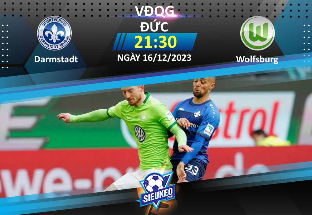Soi kèo bóng đá Darmstadt vs Wolfsburg 21h30 ngày 16/12/2023: Cơ hội cho “Sói xanh”