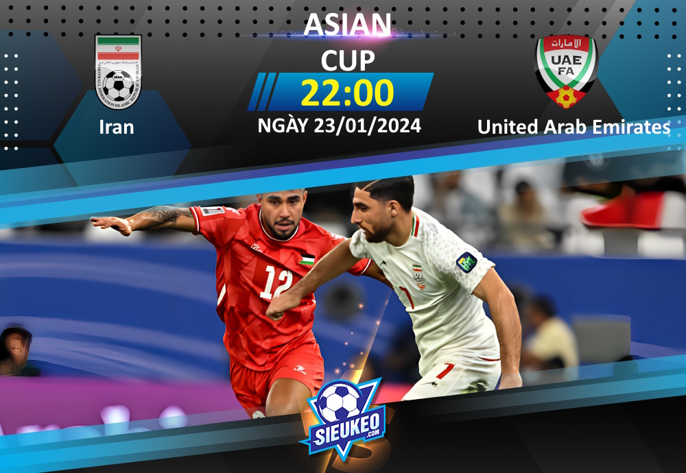 Soi kèo bóng đá Iran vs United Arab Emirates 22h00 ngày 23/01/2024: Tái hiện lịch sử