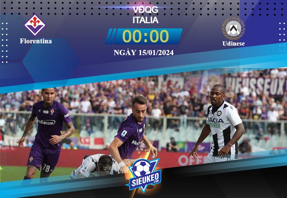 Soi kèo bóng đá Fiorentina vs Udinese 00h00 ngày 15/01/2024: Chiến thắng chật vật