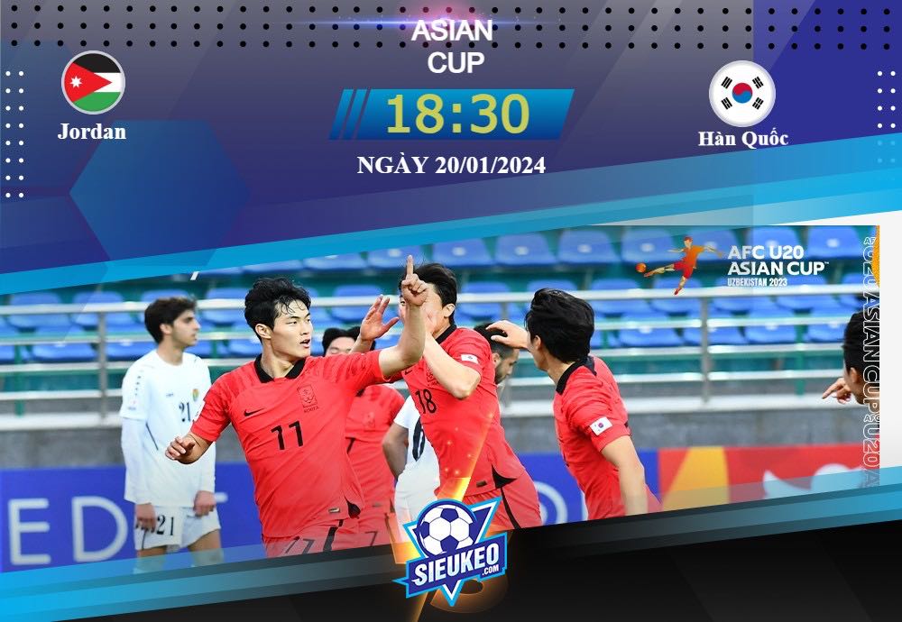 Soi kèo bóng đá Jordan vs Hàn Quốc 18h30 ngày 20/01/2024: Phân định nhất nhì