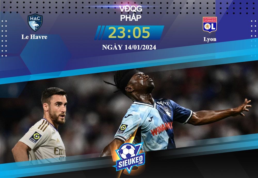 Soi kèo bóng đá Le Havre vs Lyon 23h05 ngày 14/01/2024: Bức tốc ngoạn mục