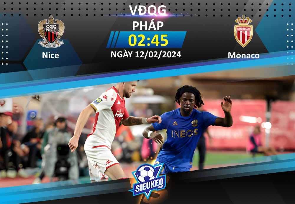 Soi kèo bóng đá OGC Nice vs Monaco 02h45 ngày 12/02/2024: 1 bàn quyết định