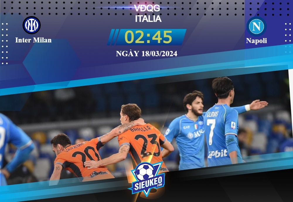 Soi kèo bóng đá Inter vs Napoli 02h45 ngày 18/03/2024: Không thể ngăn cản