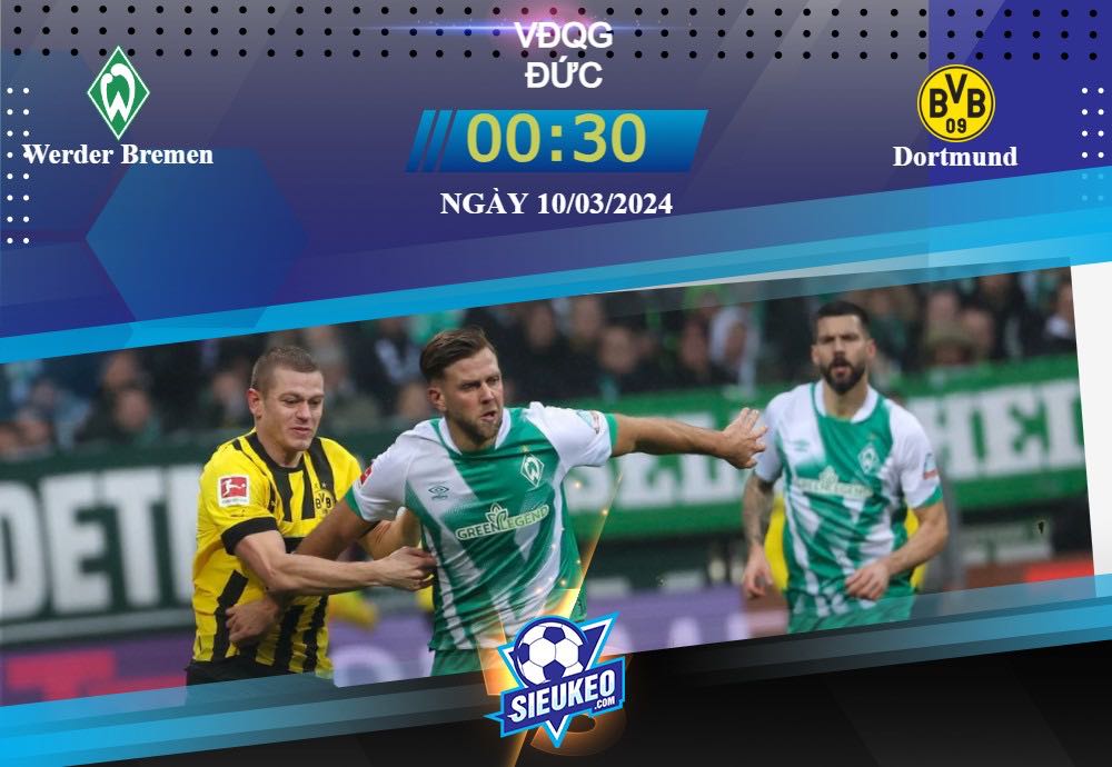 Soi kèo bóng đá Werder Bremen vs Dortmund 00h30 ngày 10/03/2024: Đội khách thăng hoa