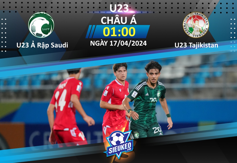 Soi kèo bóng đá U23 Ả Rập Saudi vs U23 Tajikistan 01h00 ngày 17/04/2024: Mồi ngon cho “Chim ưng xanh”