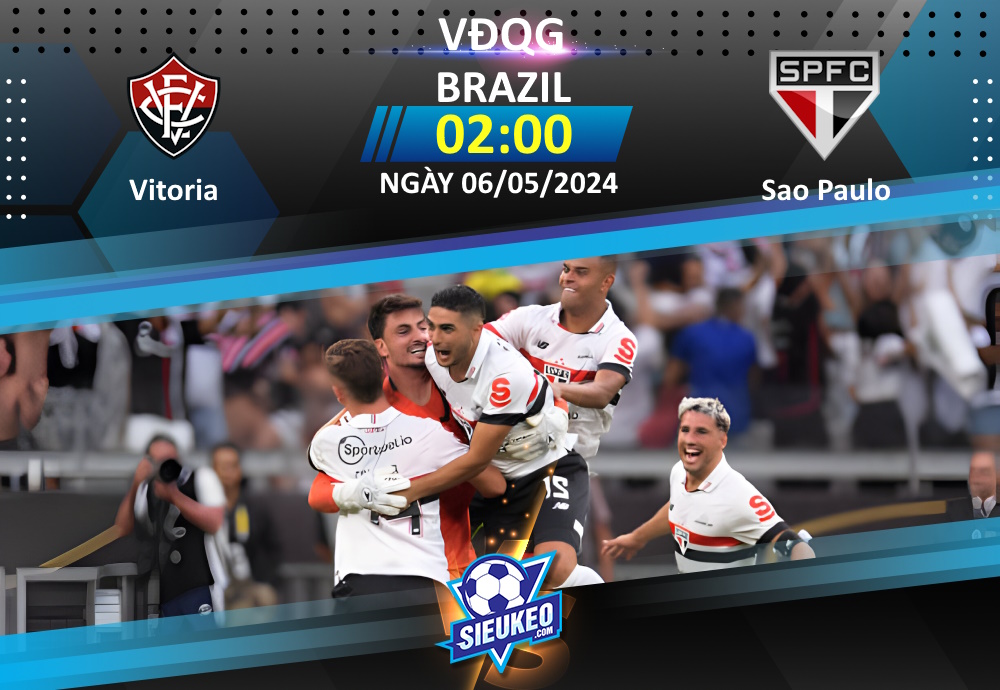 Soi kèo bóng đá Vitoria vs Sao Paulo 02h00 ngày 06/05/2024: Khách lấy 3 điểm