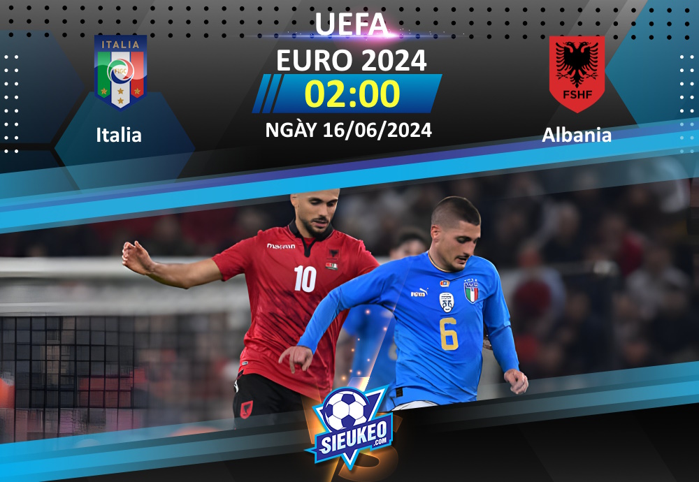 Soi kèo bóng đá Italia vs Albania 02h00 ngày 16/06/2024: Azzurri thắng nhẹ