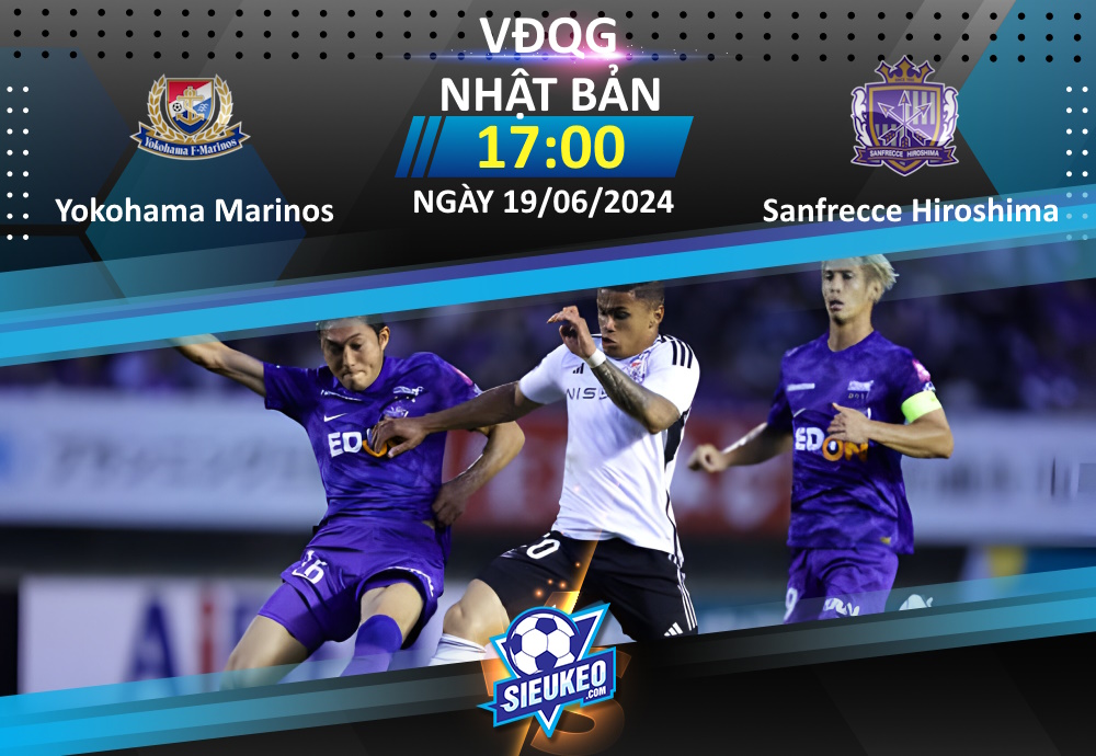 Soi kèo bóng đá Yokohama Marinos vs Sanfrecce Hiroshima 17h00 ngày 19/06/2024: Á quân thất thế