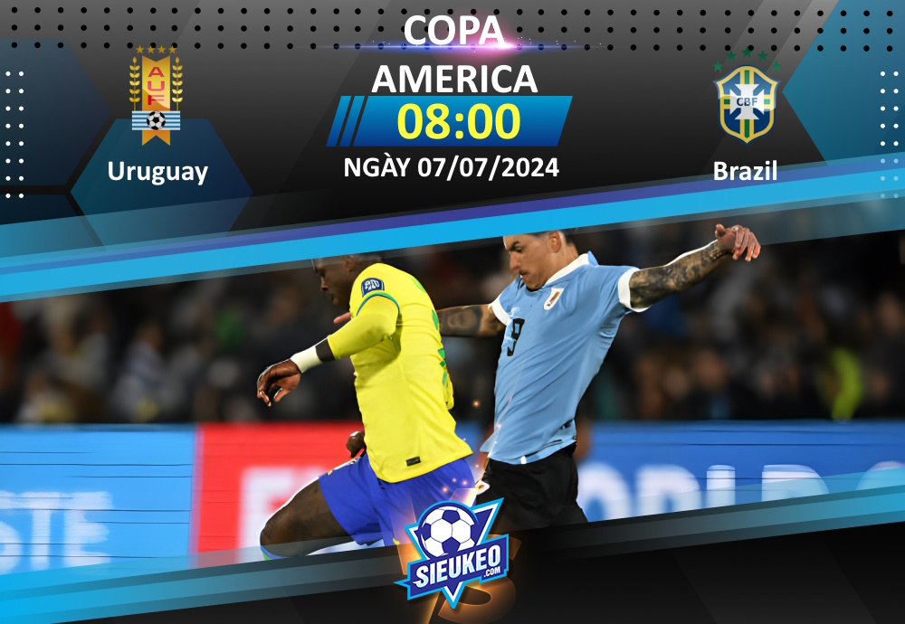 Soi kèo bóng đá Uruguay vs Brazil 08h00 ngày 07/07/2024: Bản lĩnh Selecao