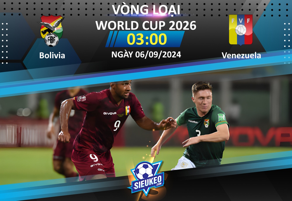 Soi kèo bóng đá Bolivia vs Venezuela 03h00 ngày 06/09/2024: Chủ nhà phơi áo