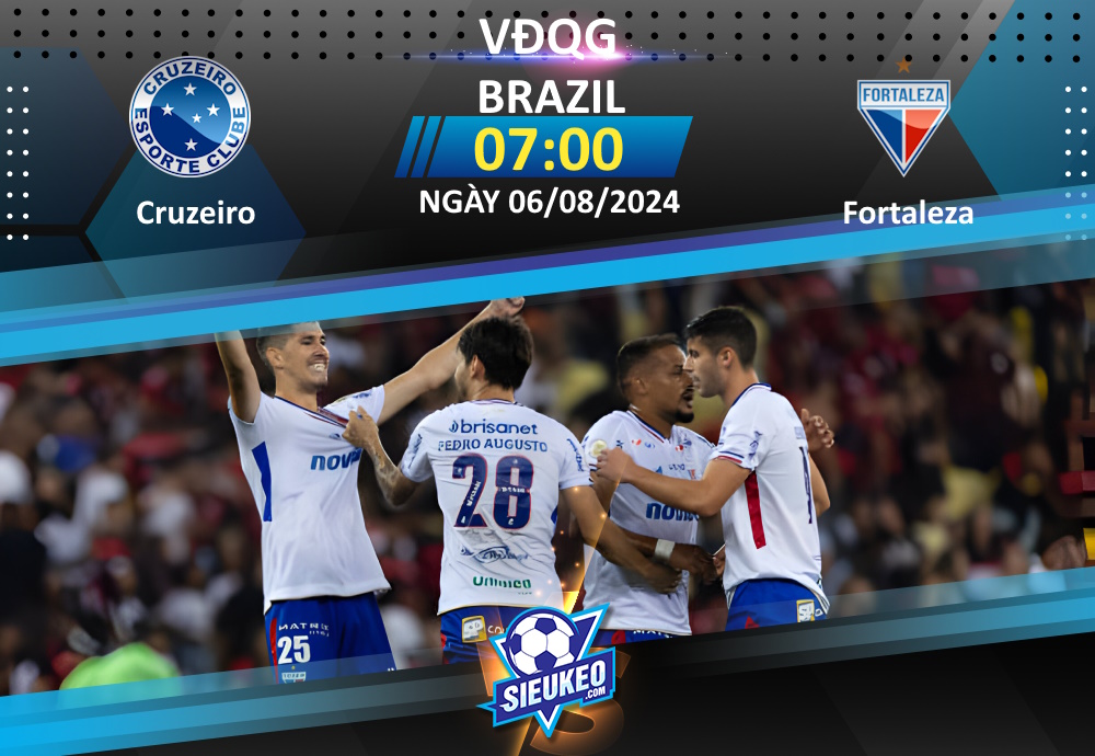 Soi kèo bóng đá Cruzeiro vs Fortaleza 07h00 ngày 06/08/2024: Sân nhà khác biệt