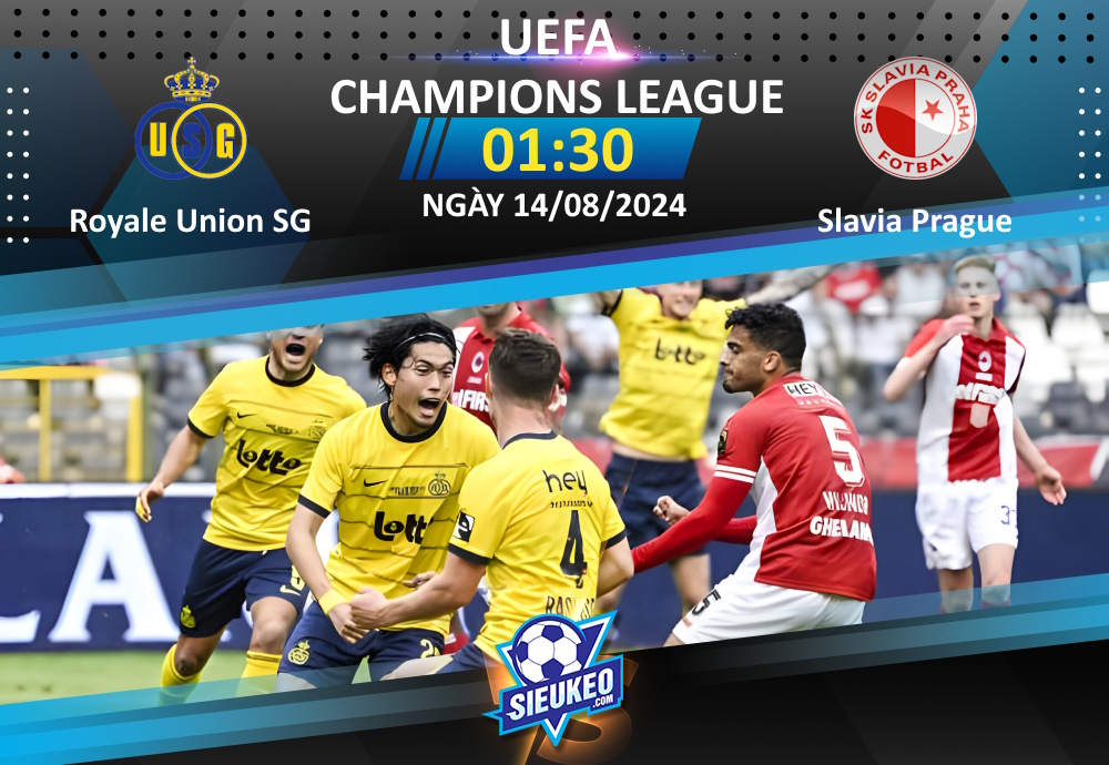 Soi kèo bóng đá Royale Union SG vs Slavia Prague 01h30 ngày 14/08/2024: Nỗ lực không đủ