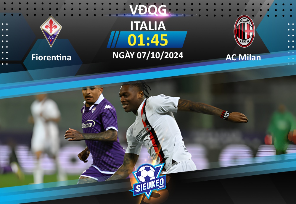 Soi kèo bóng đá Fiorentina vs AC Milan 01h45 ngày 07/10/2024: Cạm bẫy ở Tuscany