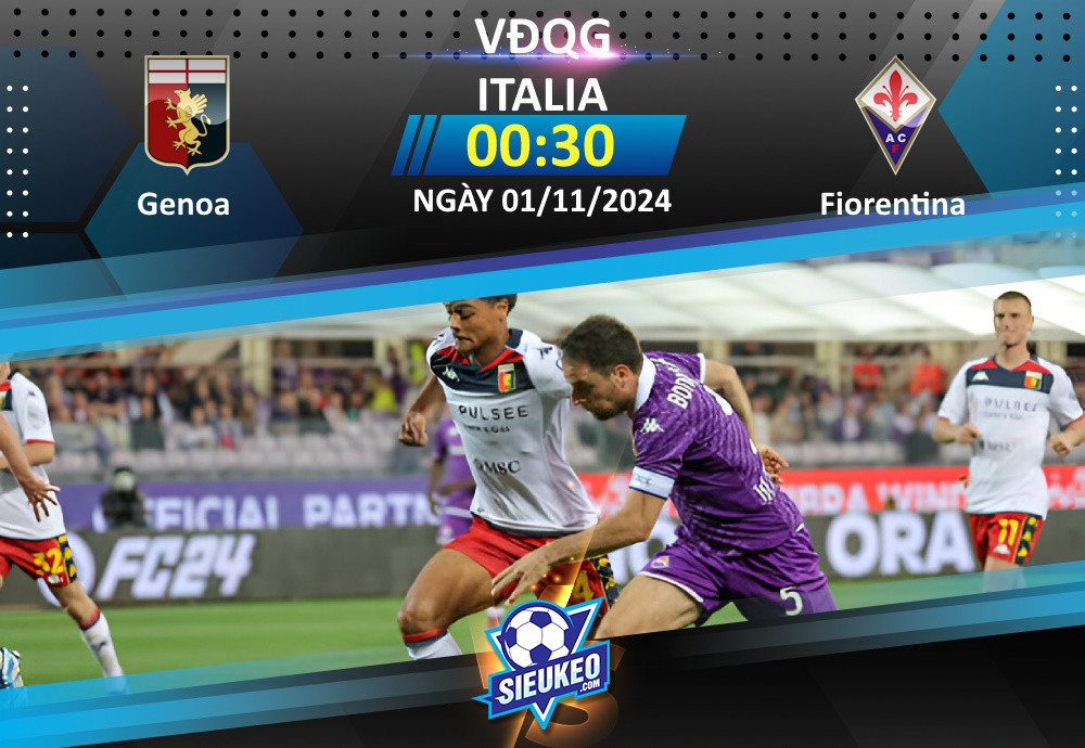 Soi kèo bóng đá Genoa vs Fiorentina 00h30 ngày 01/11/2024: Chủ nhà sa lầy