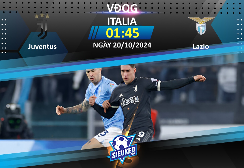 Soi kèo bóng đá Juventus vs Lazio 01h45 ngày 20/10/2024: Đại chiến tại Allianz