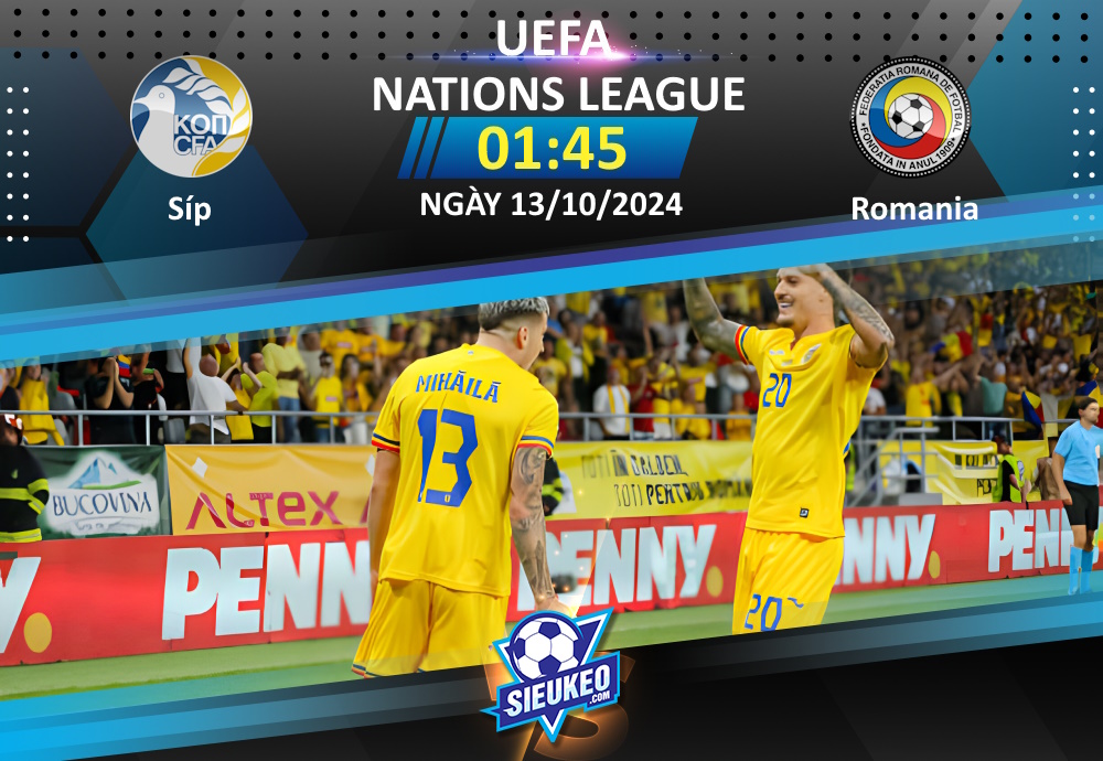 Soi kèo bóng đá Cyprus vs Romania 01h45 ngày 13/10/2024: Khó có bất ngờ