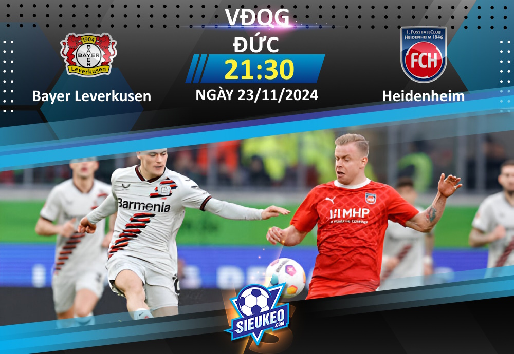 Soi kèo bóng đá Bayer Leverkusen vs Heidenheim 21h30 ngày 23/11/2024: Khó có cách biệt