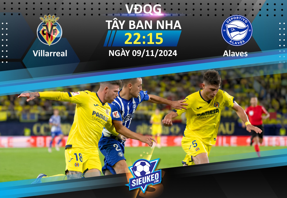 Soi kèo bóng đá Villarreal vs Alaves 22h15 ngày 09/11/2024: Cơ hội nào cho Alaves?